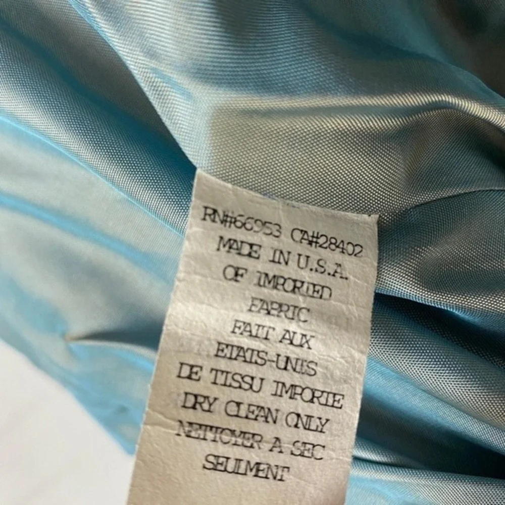 VTG Cynthia Steffe Velvet Renaissance Cropped Blazer Women 8 Blue Royal Medieval